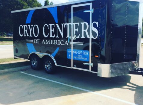 mobile cryotherapy trailer