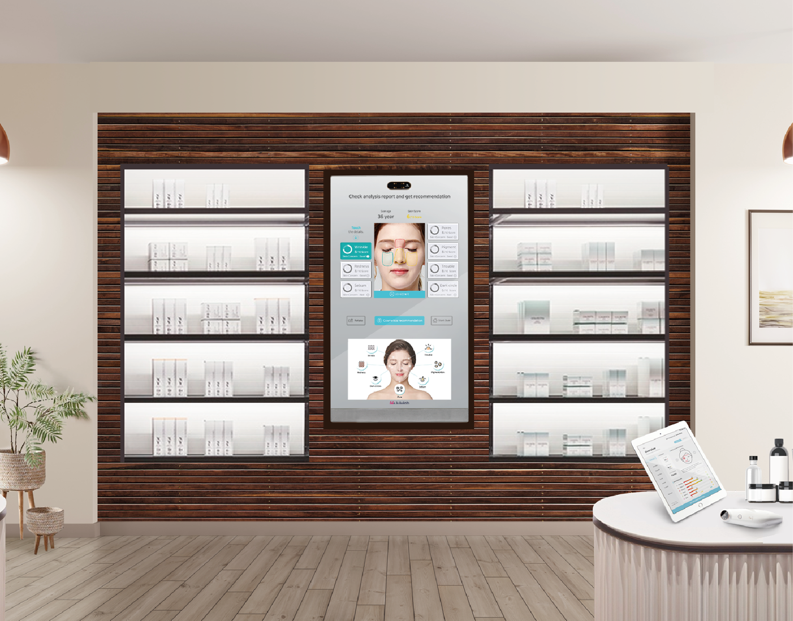 Lumini Skin Care Analyzer Beauty Kiosk