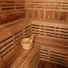 Smartmak® 4 People Wood Outdoor Square Sauna Room - Square 1 - Image 10