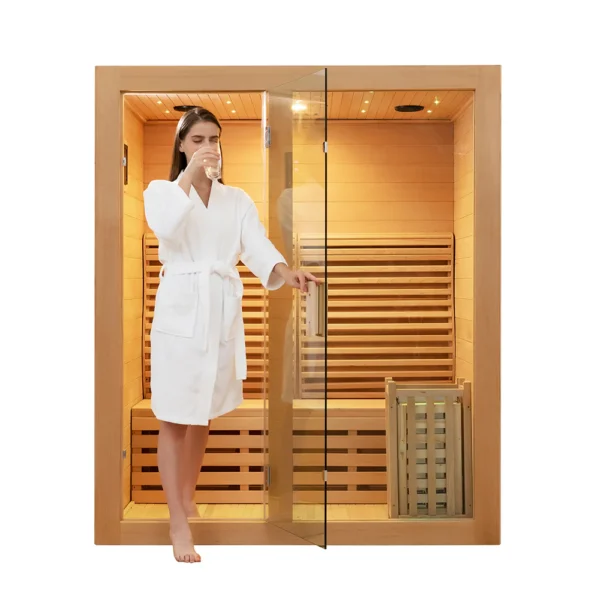 Smartmak® 3 People Indoor Traditional Steam Sauna - Steam 3