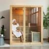 Smartmak® 4 People Indoor Traditional Steam Sauna - Steam 4 - Image 4