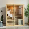 Smartmak® 4 People Indoor Traditional Steam Sauna - Steam 4 - Image 3