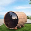 Smartmak® 4 People Barrel Sauna With Panoramic View Window - Barrel 5 - Image 4