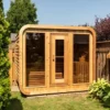 Smartmak® 6 People Wood Outdoor Square Sauna Room - Square 2 - Image 2