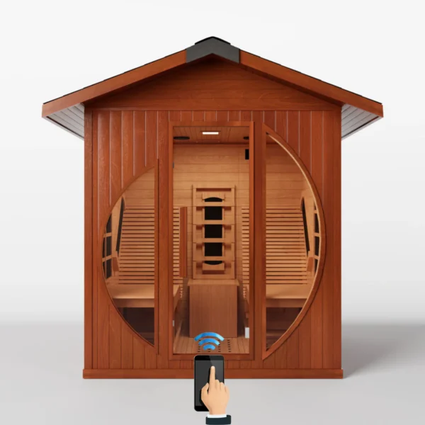 Smartmak® 2 People Outdoor Infrared Sauna Room - Relax 3